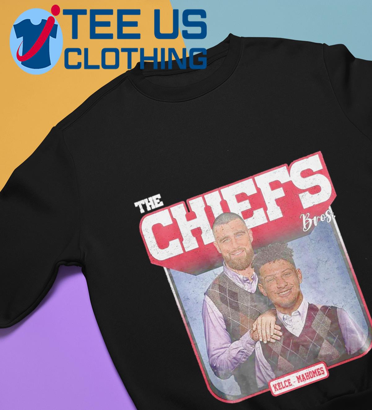 Pat Mahomes and Travis Kelce Kansas City Chiefs Step Brothers