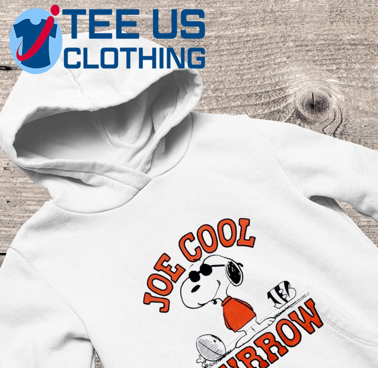 Youth Peanuts x Cincinnati Bengals Joe Cool Burrow Youth T-Shirt from Homage. | Officially Licensed Vintage NFL Apparel from Homage Pro Shop.