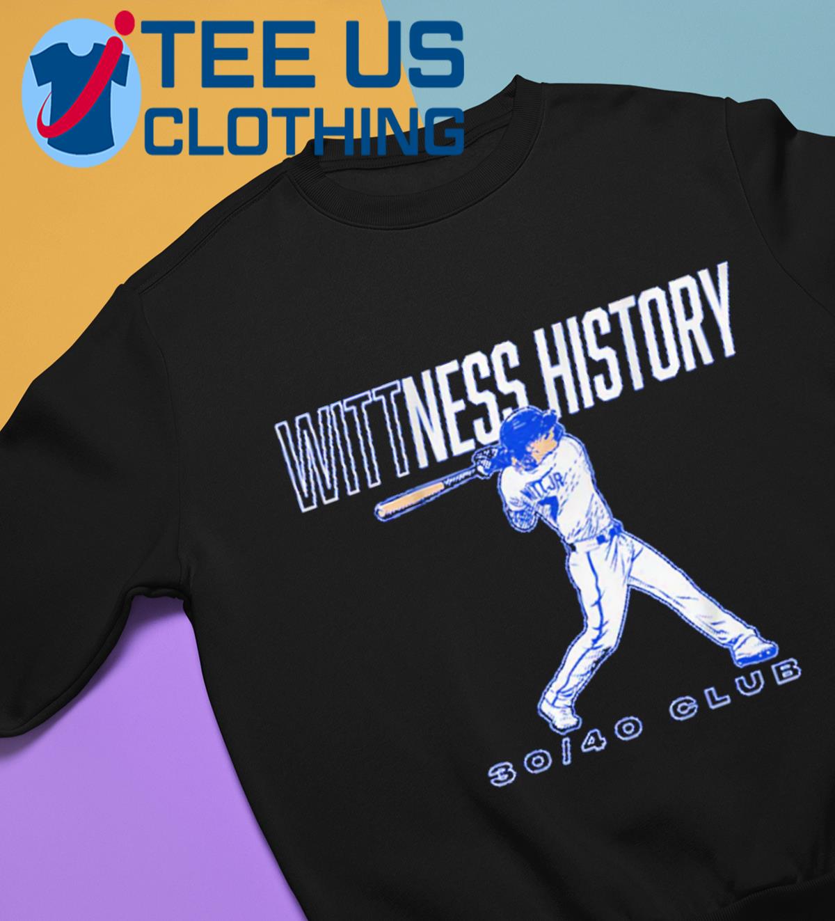Bobby Witt Jr wittness history 30 40 Club baseball shirt, hoodie, sweater,  long sleeve and tank top