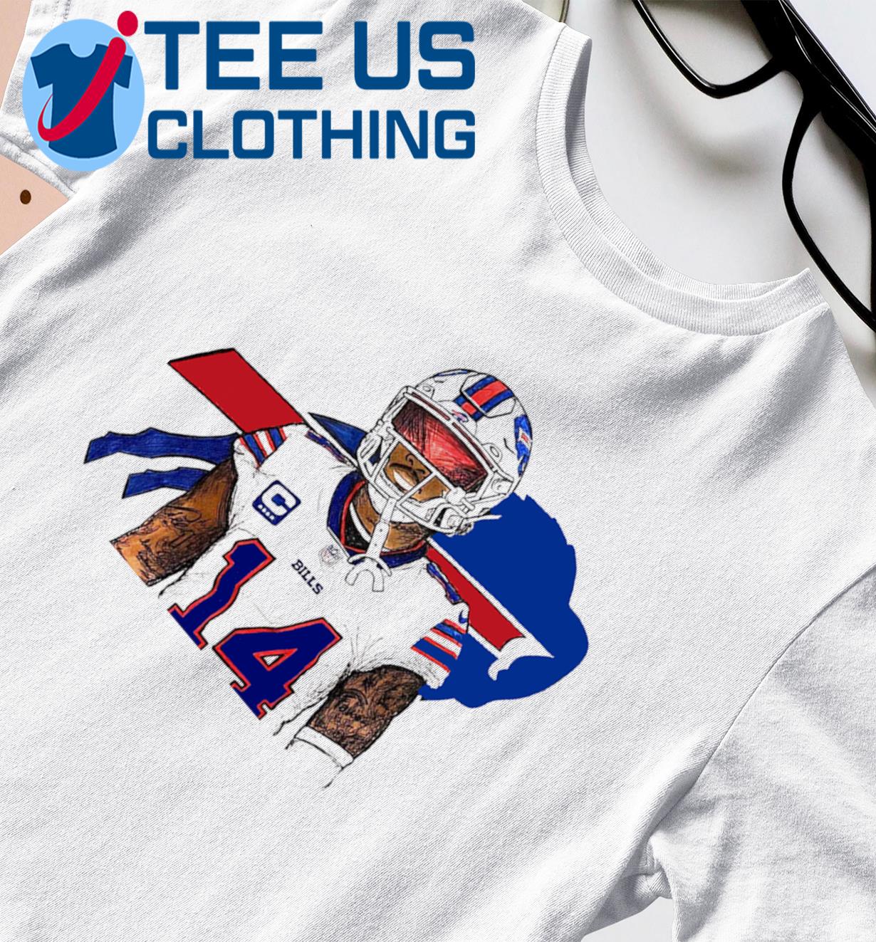 Bills Men/Unisex - #14 Diggs Jersey - White