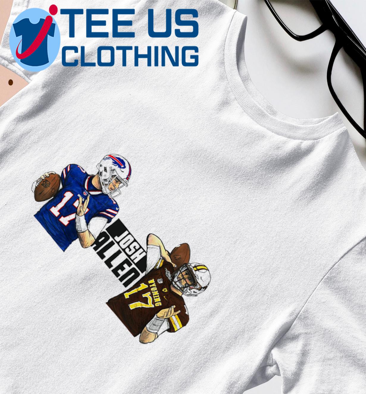 Number 17 Josh Allen Buffalo Bills Wyoming Shirt, hoodie