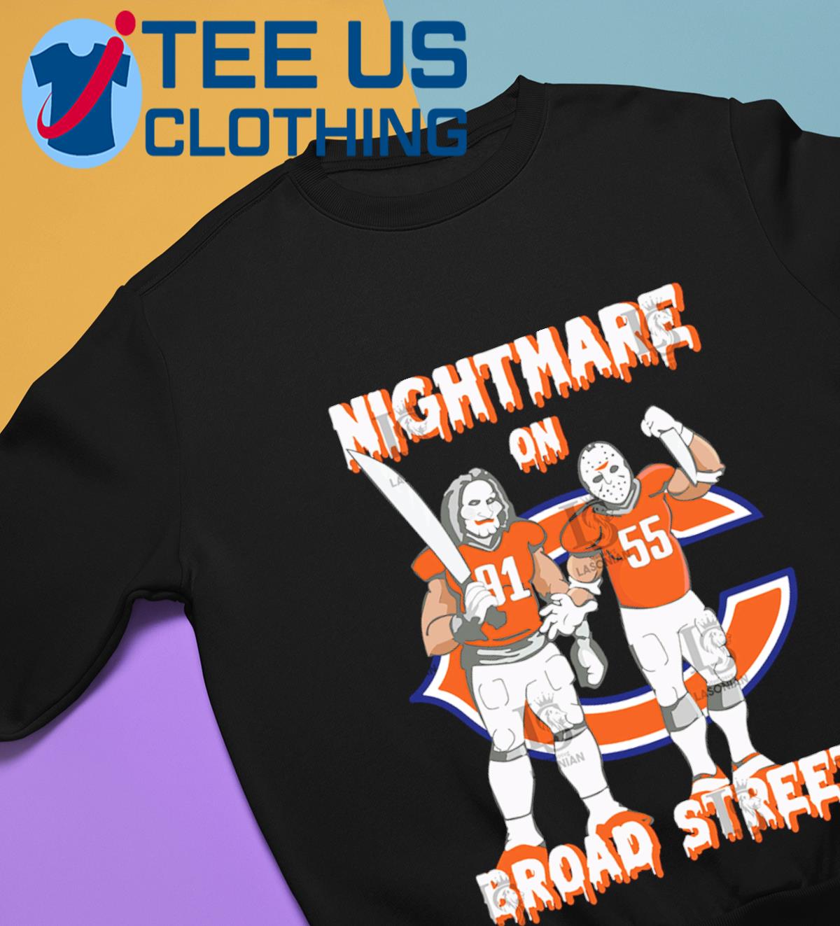 Billy and Jason Voorhees nightmare on broad street Chicago Bears Halloween  shirt, hoodie, sweater, long sleeve and tank top