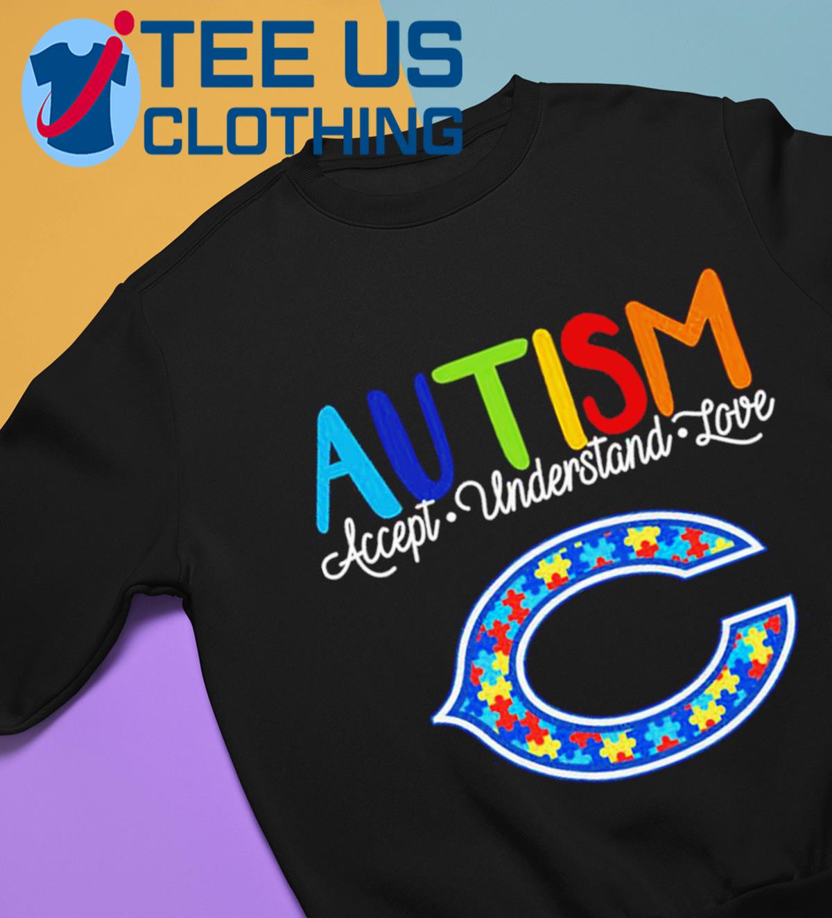 Chicago Bears NFL Autism Awareness Personalized Hoodie T Shirt