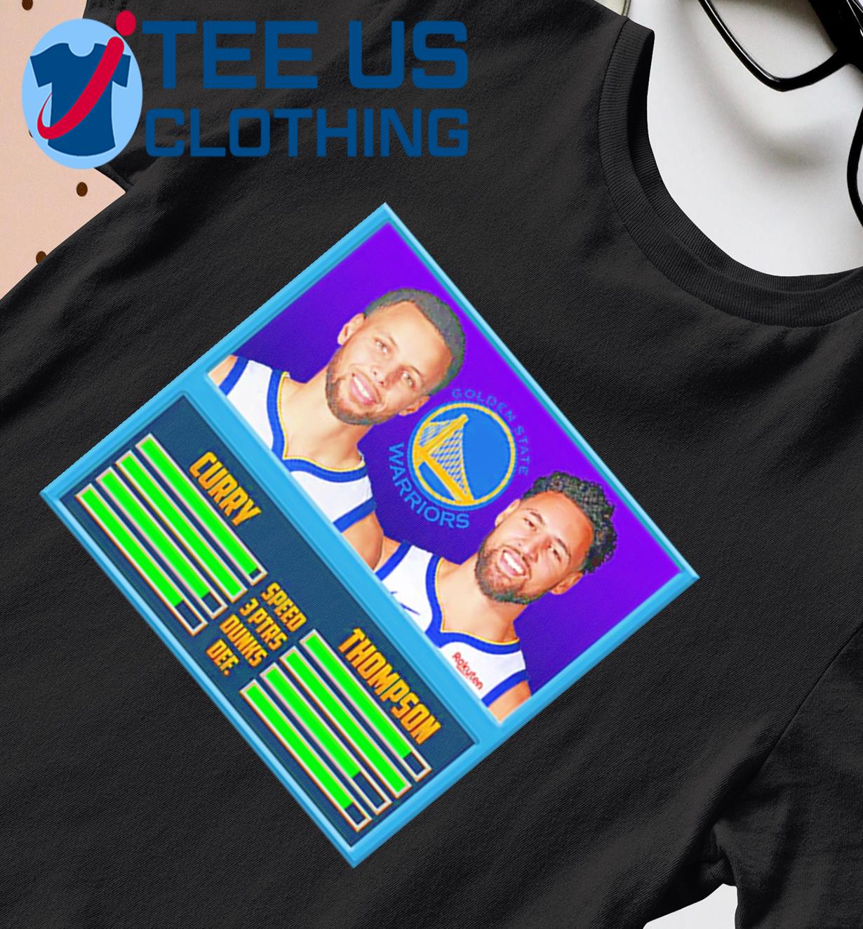 Golden State Warriors Stephen Curry Klay Thompson NBA JAM T-shirt