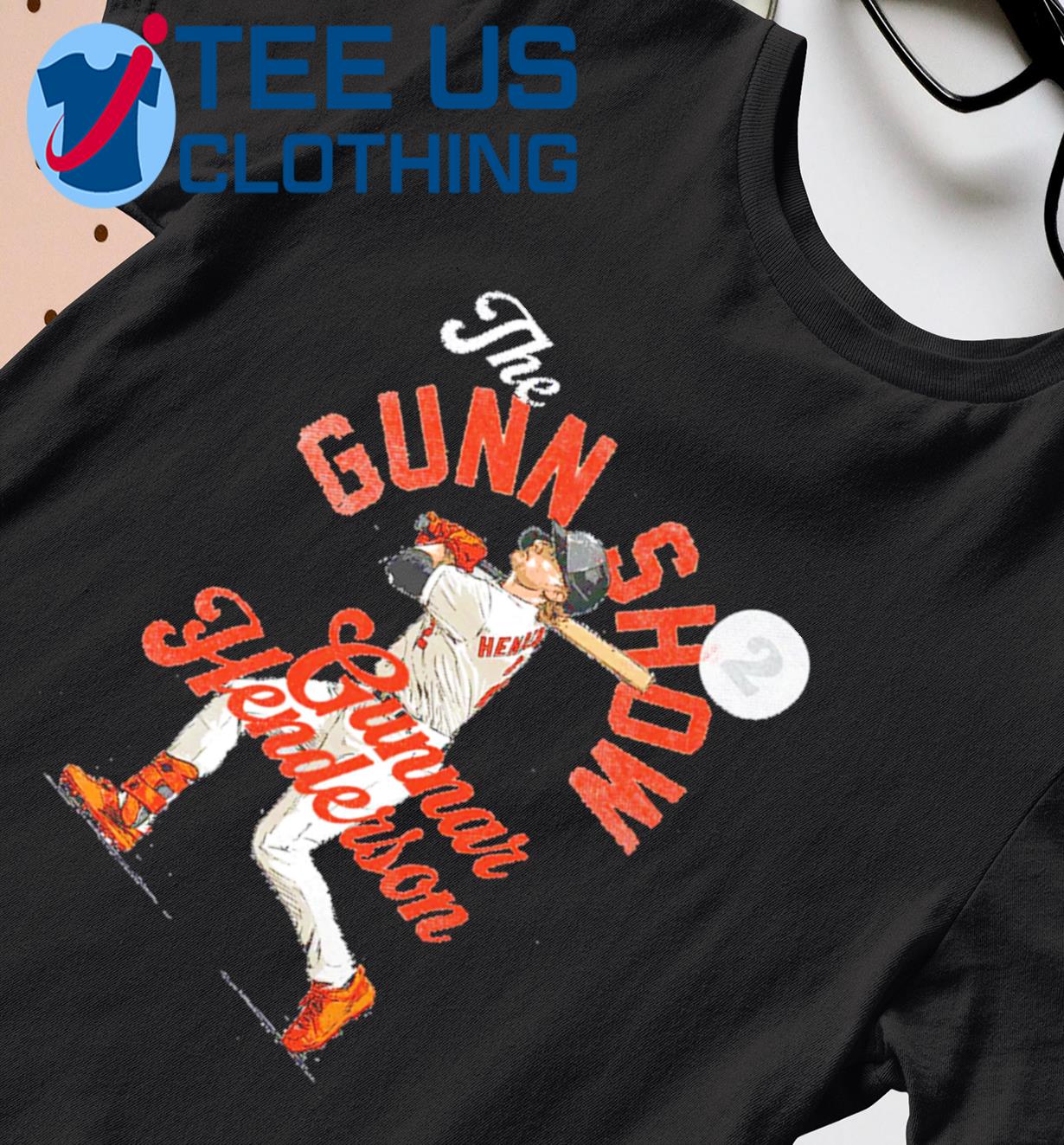 Gunnar Henderson Baltimore the Gunn Show Arc baseball shirt - Limotees