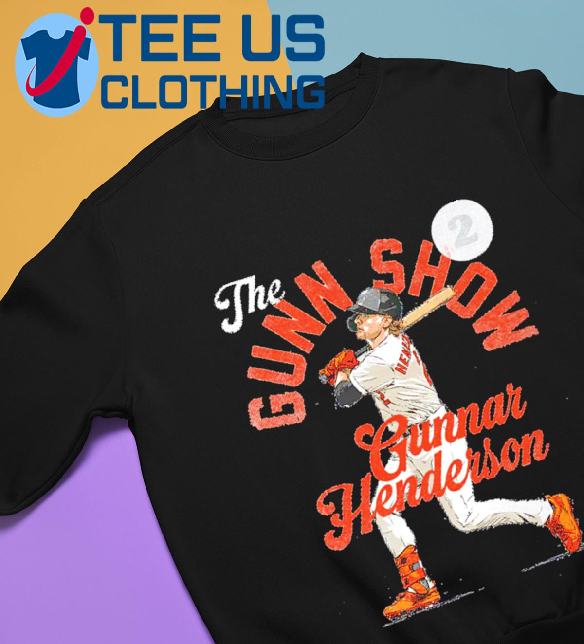 Gunnar Henderson Baltimore the Gunn Show Arc baseball shirt - Limotees