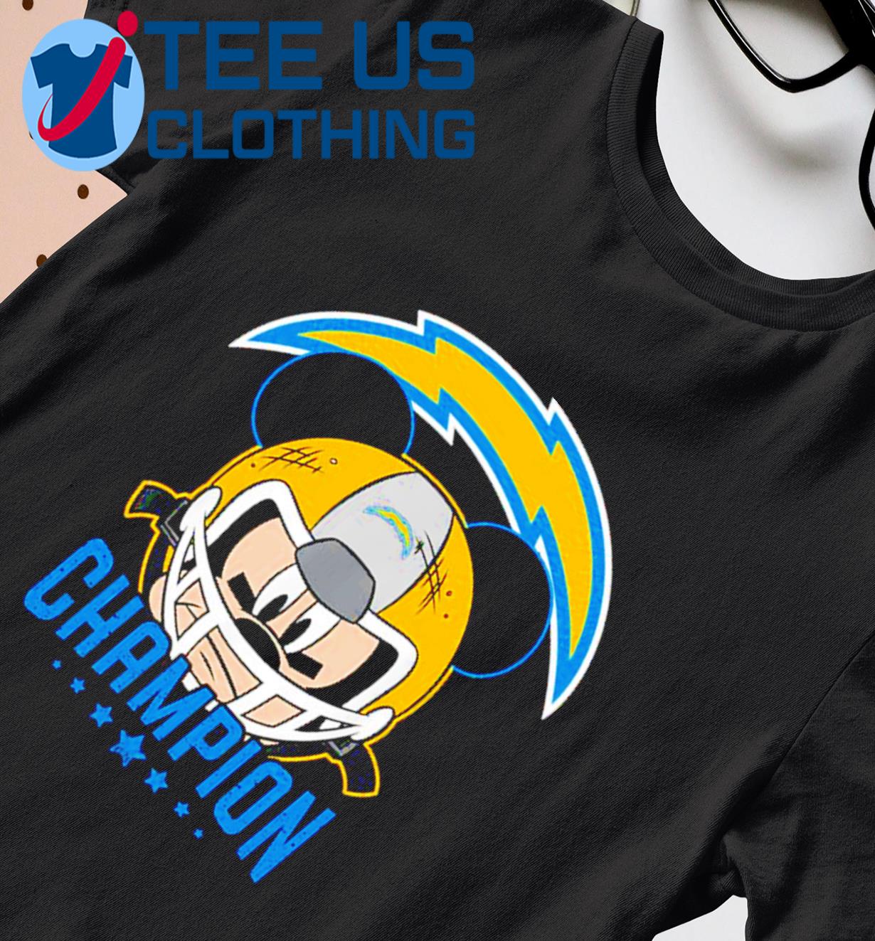 Los Angeles Chargers NFL x Mickey Mouse player helmet Champion shirt,  hoodie, sweater, long sleeve and tank top