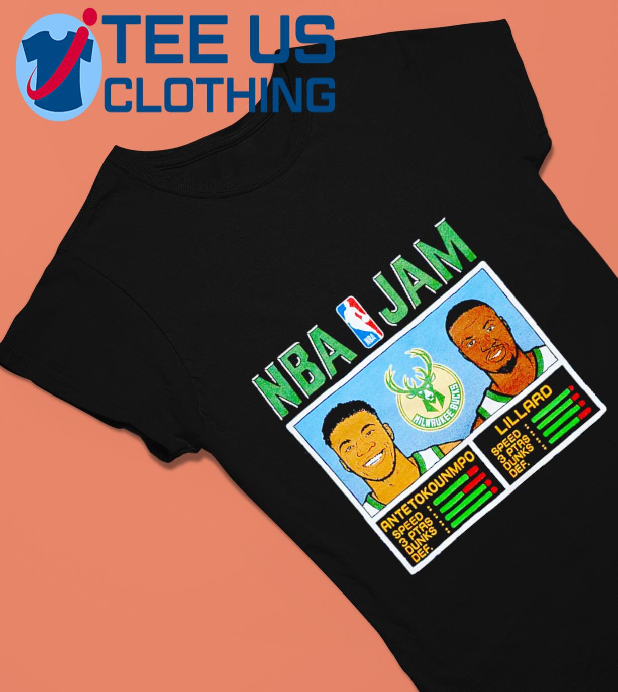 NBA Jam Antetokounmpo and Lillard Milwaukee Bucks Shirt, hoodie, sweater,  long sleeve and tank top