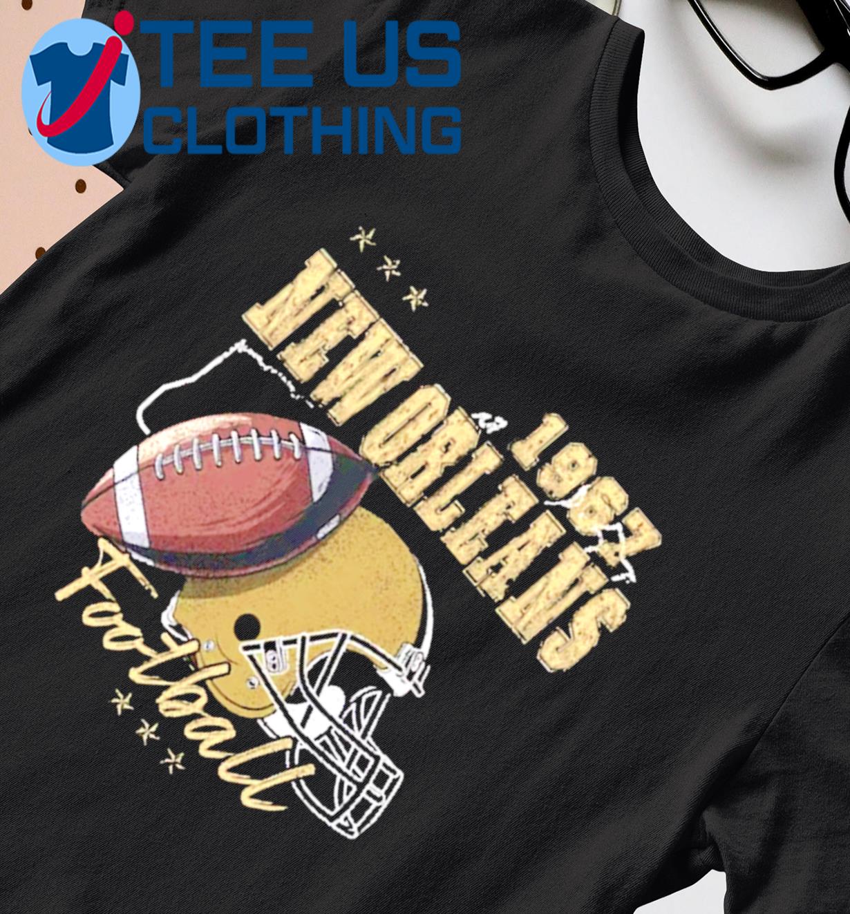 New Orleans Football T Shirt Vintage Style New Orleans -   Sweden