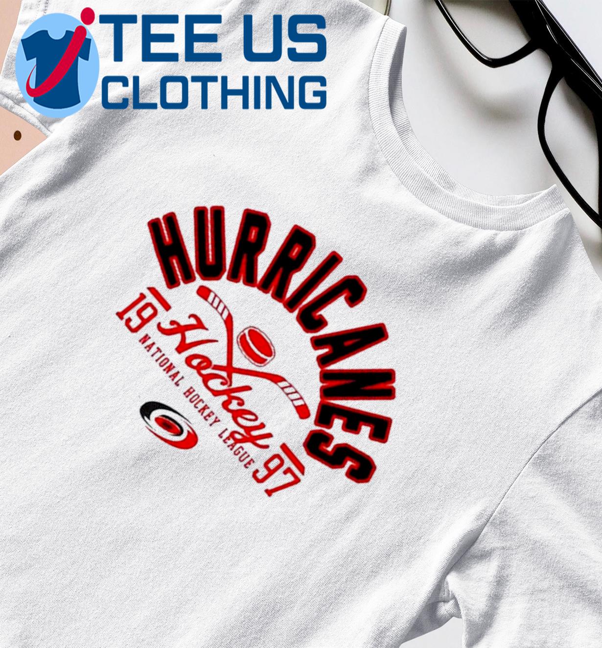 Carolina Hurricanes Grey Puck Established 1997 Long Sleeve T-Shirt