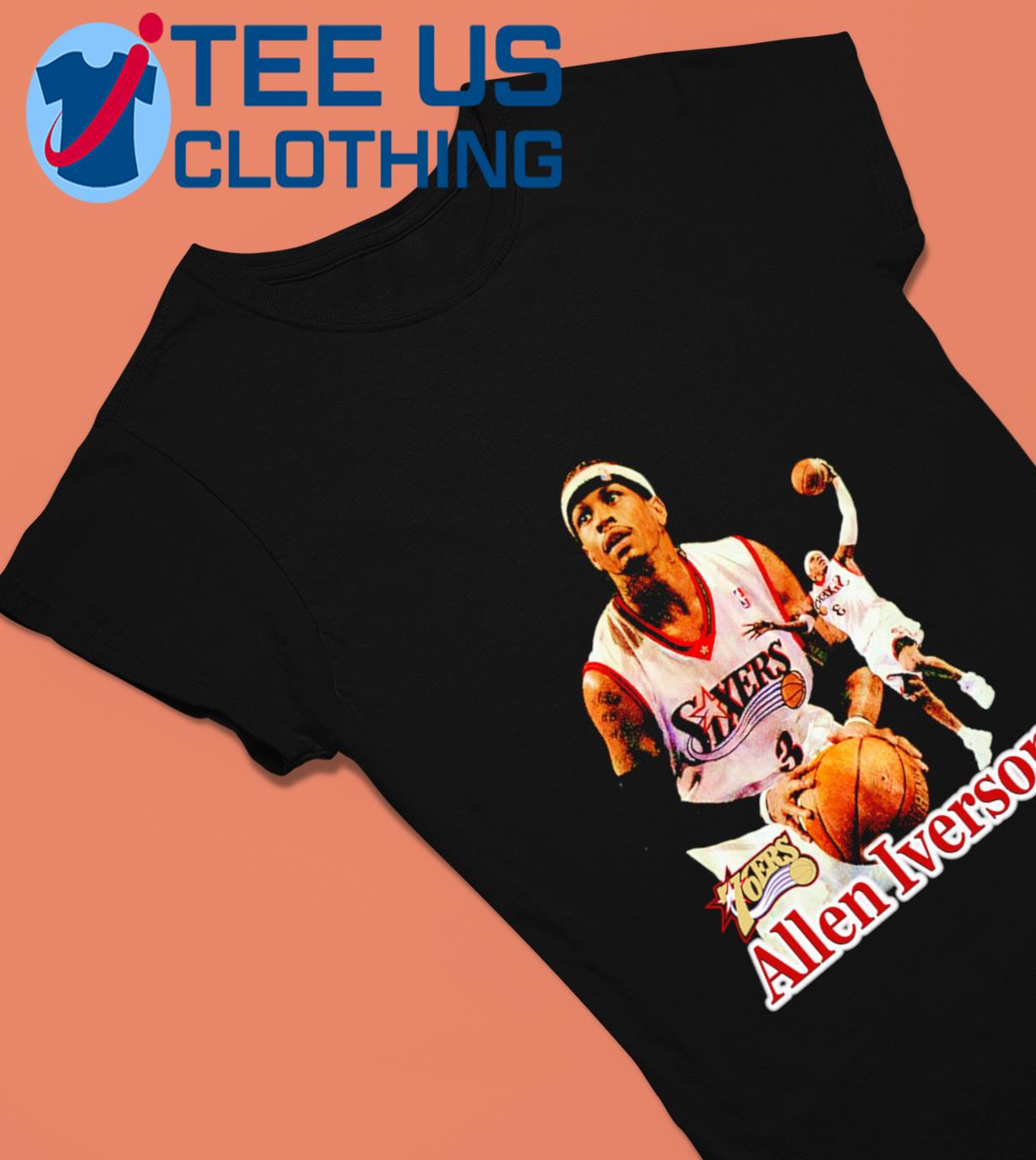 Vintage Allen Iverson Shirt He Answer Philadelphia 76Ers 90 Sweatshirt  Unisex - TourBandTees