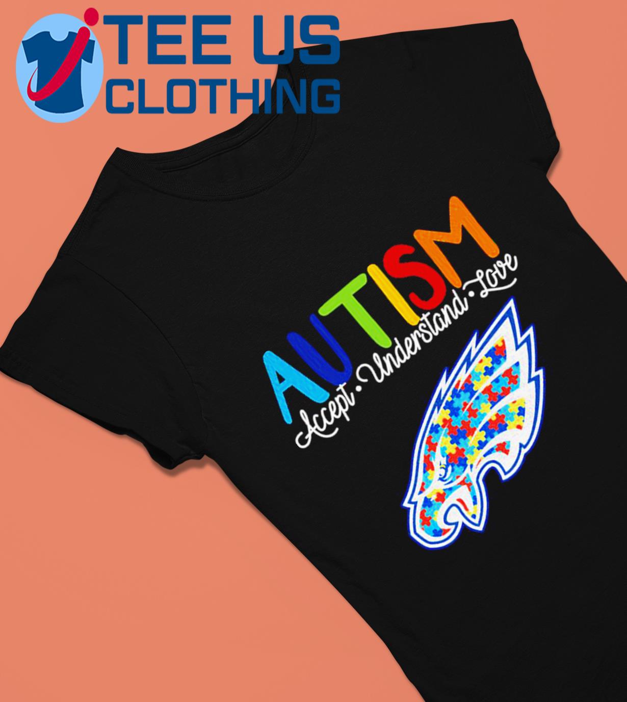 Official Philadelphia Eagles Autism awareness accept understand love shirt,  hoodie, sweater, long sleeve and tank top