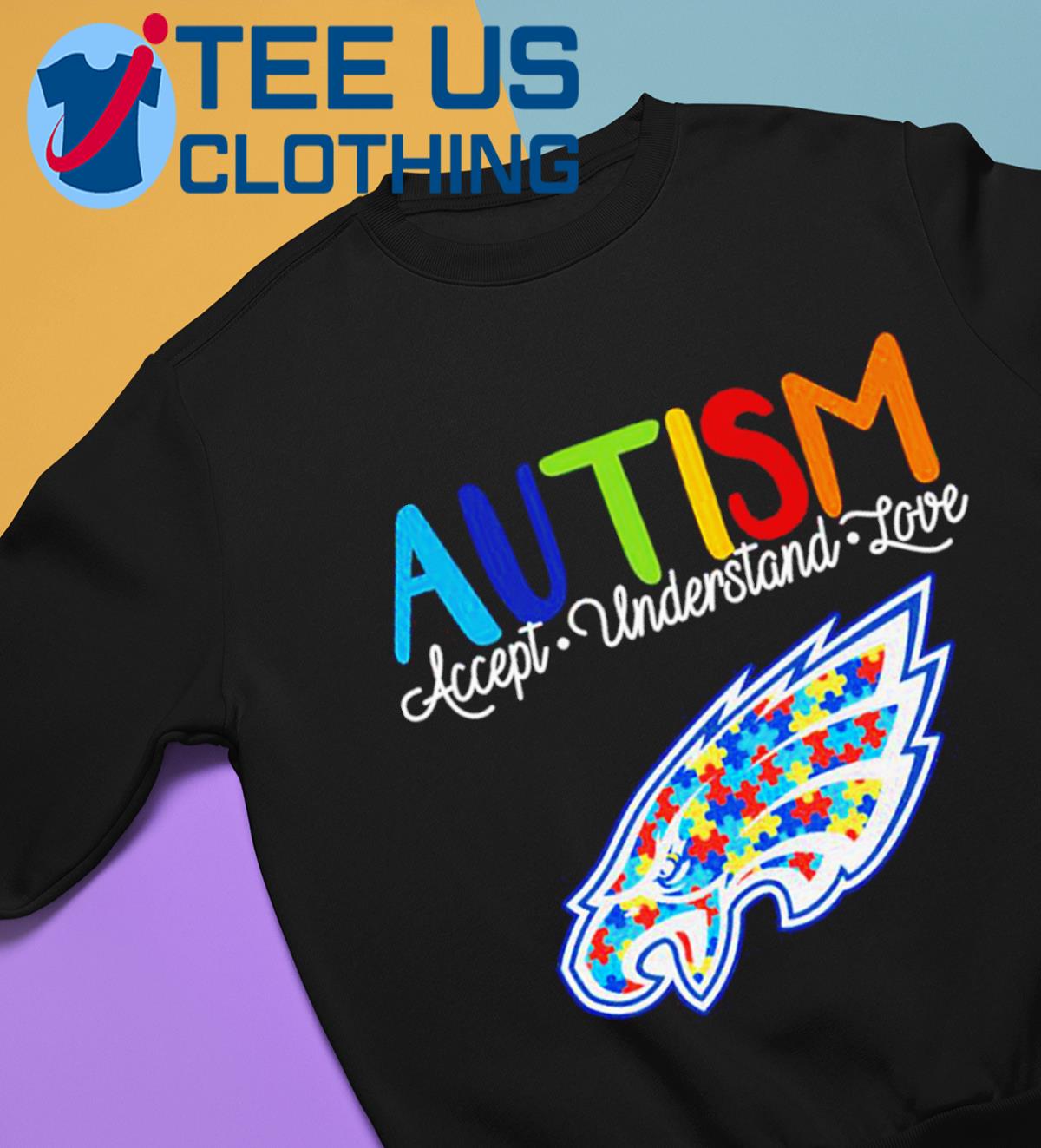 Official Philadelphia Eagles Autism awareness accept understand love shirt,  hoodie, sweater, long sleeve and tank top