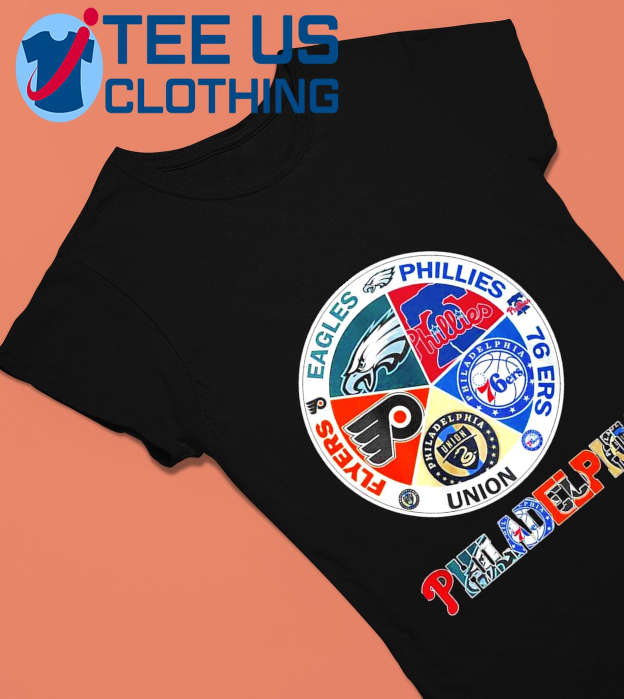 Philadelphia Flyers 76ers Phillies logo mashup shirt